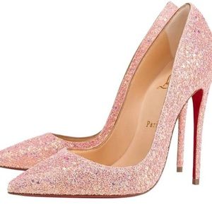 Glittery Pink Christian Louboutin Heels